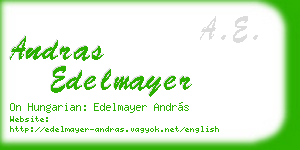 andras edelmayer business card
